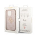 Гръб Guess PU 4G Metal Logo Case за iPhone 15 Pro Max - Розов