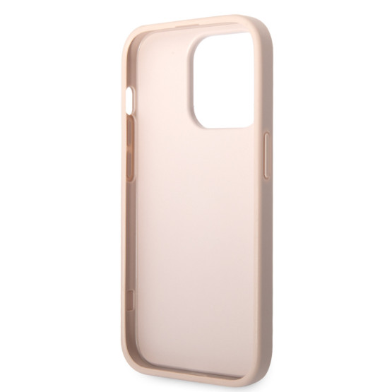 Гръб Guess PU 4G Metal Logo Case за iPhone 15 Pro Max - Розов