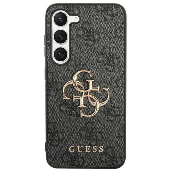 Гръб Guess PU 4G Metal Logo Case за Samsung Galaxy S24 - Сив