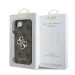 Гръб Guess за iPhone 16E, PU, 4G Metal Logo, Кафяв