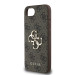Гръб Guess за iPhone 16E, PU, 4G Metal Logo, Кафяв