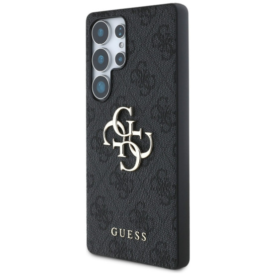 Гръб Guess за Samsung Galaxy S25 Ultra, PU, 4G Metal Logo Case, Черен