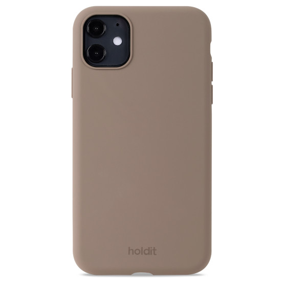 Гръб Holdit Silicone Case за iPhone 11/XR - Mocha Brown