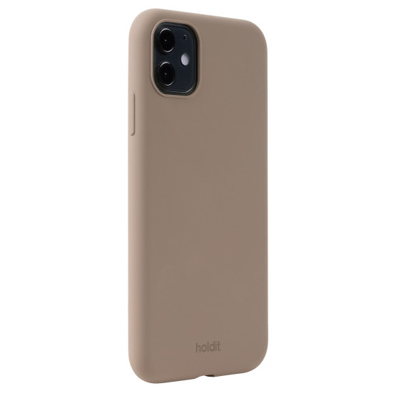 Гръб Holdit Silicone Case за iPhone 11/XR - Mocha Brown