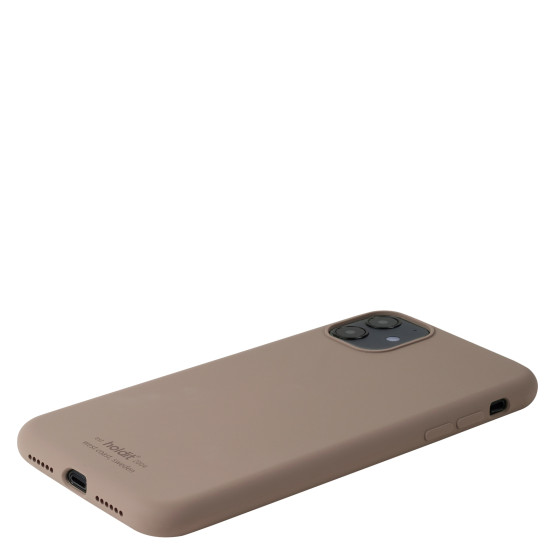 Гръб Holdit Silicone Case за iPhone 11/XR - Mocha Brown