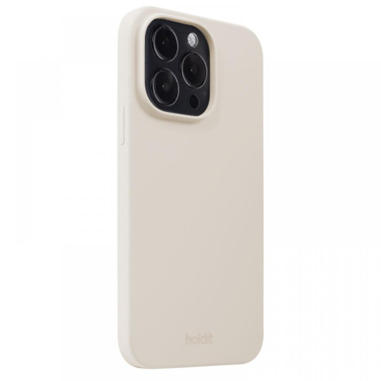 Гръб Holdit Silicone Case за iPhone 14 Pro - Light Beige