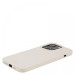 Гръб Holdit Silicone Case за iPhone 14 Pro - Light Beige