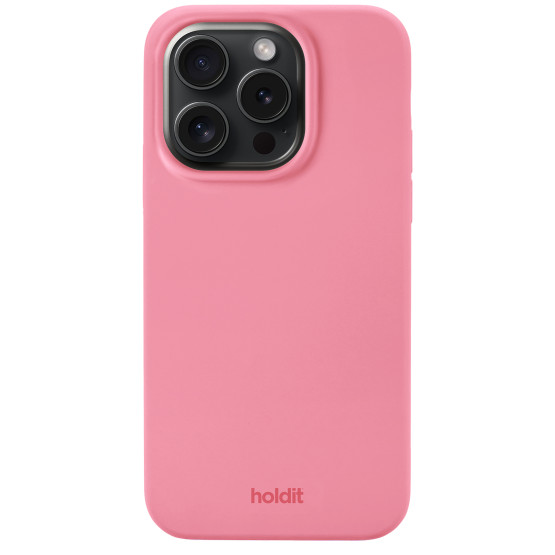 Гръб Holdit Silicone Case за iPhone 15 Pro - Rouge Pink