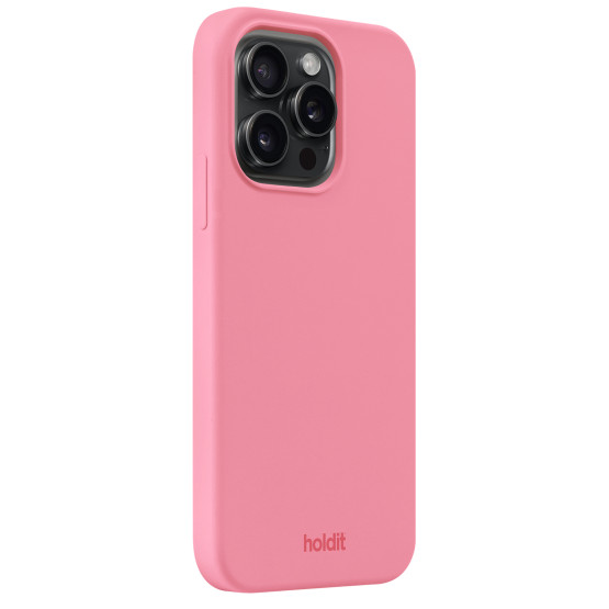 Гръб Holdit Silicone Case за iPhone 15 Pro - Rouge Pink