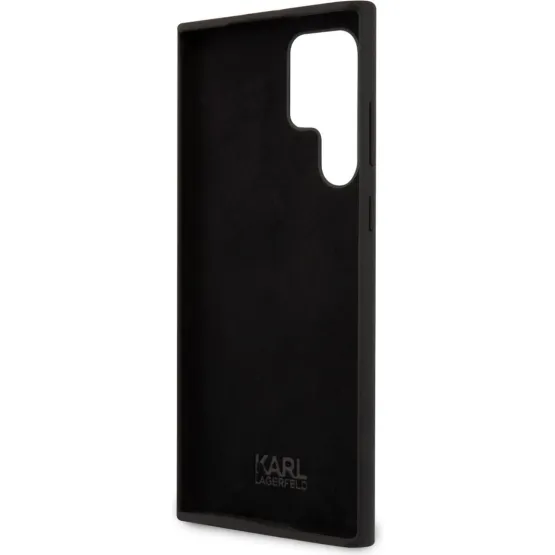 Гръб Karl Lagerfeld Liquid Silicone Ikonik NFT Case за Samsung Galaxy S23 Ultra - Черен