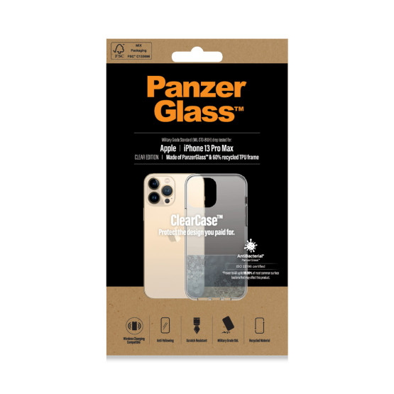 Гръб PanzerGlass ClearCase за Iphone 13 Pro Max - Прозрачен