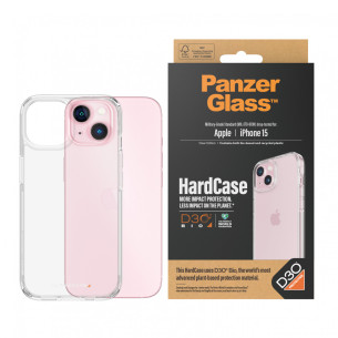 Гръб PanzerGlass за Apple iPhone 15 Hardcase with D3O - Прозрачен