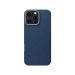 Гръб Pitaka за iPhone 16 Pro Max,Tactile Woven Case, PTK, Dark Blue