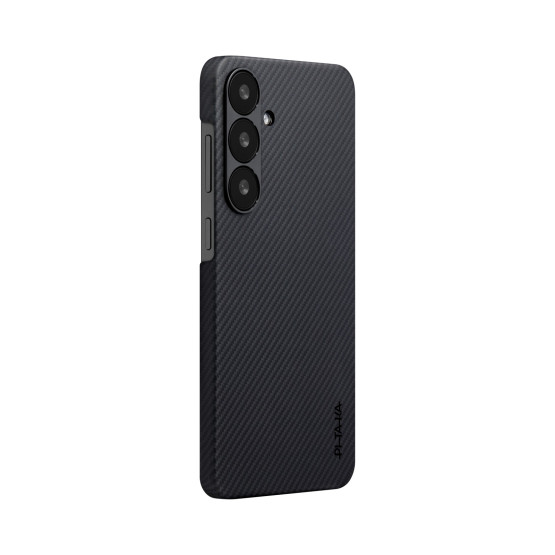 Гръб Pitaka за Samsung S25 Plus, Black/Grey Twil, Ultra Slim