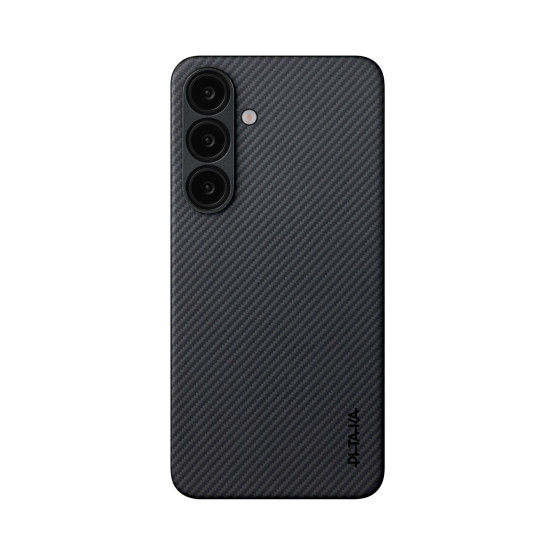 Гръб Pitaka за Samsung S25 Plus, Black/Grey Twil, Ultra Slim