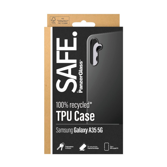 Гръб Safe за Samsung Galaxy A35 5G, TPU, Черен