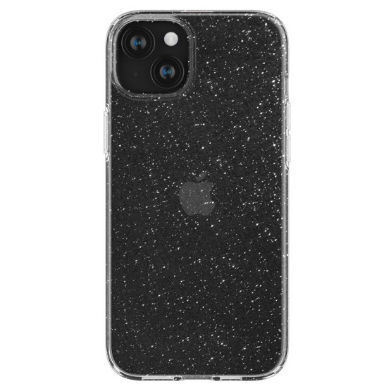 Гръб Spigen Liquid Crystal Glitter за iPhone 15 - Прозрачен/блестящ