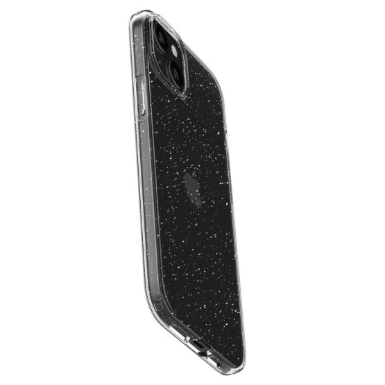 Гръб Spigen Liquid Crystal Glitter за iPhone 15 - Прозрачен/блестящ