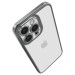 Гръб Spigen Optik Crystal за iPhone 14 Pro - Порзрачен с сребриста рамка