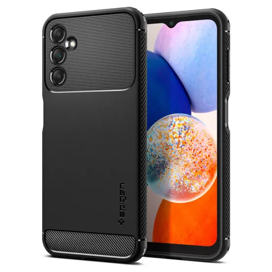 Гръб Spigen Rugged Armor за Samsung Galaxy A14 5G - Черен