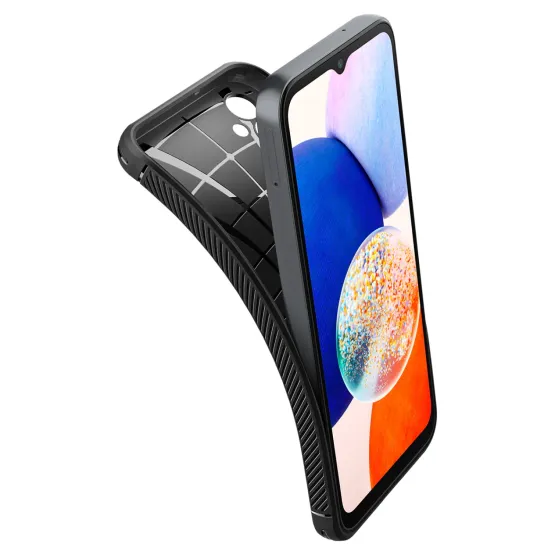 Гръб Spigen Rugged Armor за Samsung Galaxy A14 5G - Черен