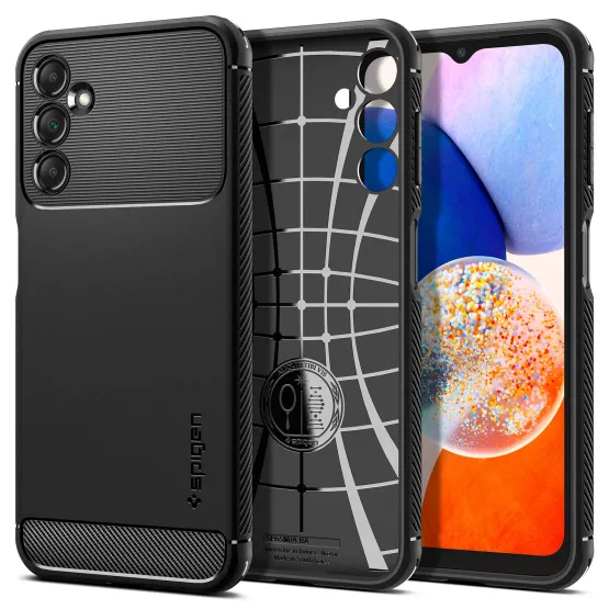 Гръб Spigen Rugged Armor за Samsung Galaxy A14 5G - Черен