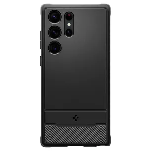 Гръб Spigen Rugged Armor за Samsung Galaxy S23 Ultra - Черен
