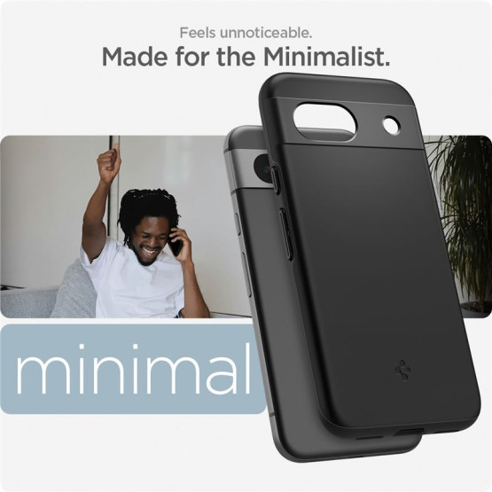 Гръб Spigen Thin Fit за Google Pixel 8a - Черен