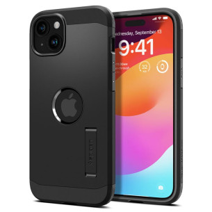 Гръб Spigen Tough Armor MagSafe за iPhone 15 Plus - Черен