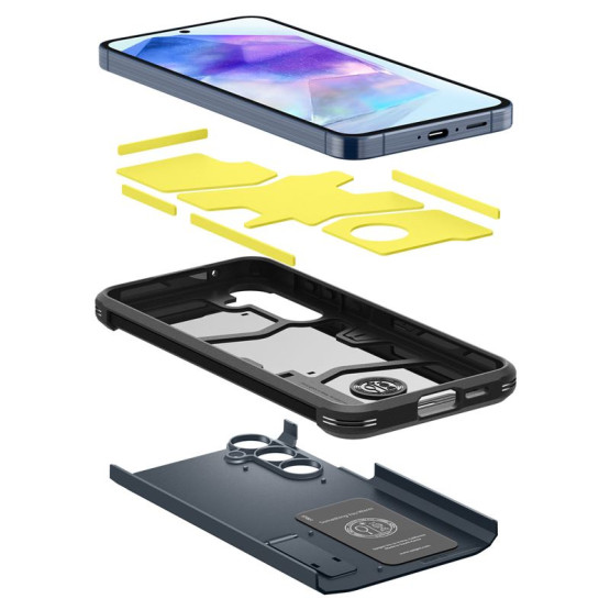 Гръб Spigen Tough Armor за Samsung Galaxy A55 - Тъмно сив