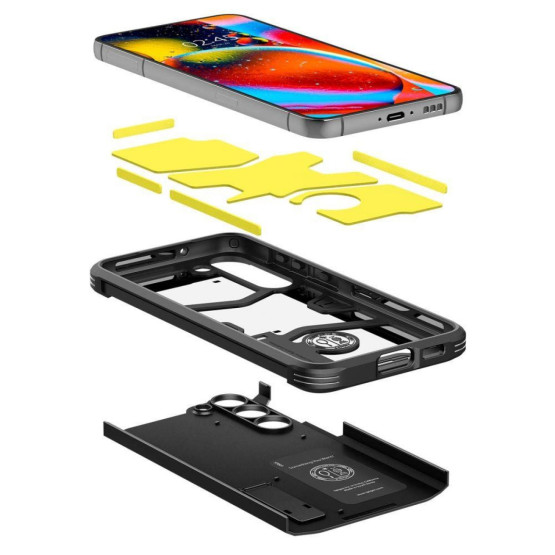 Гръб Spigen Tough Armor за Samsung Galaxy S23 - Черен