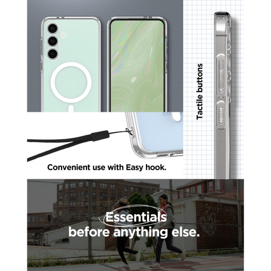 Гръб Spigen Ultra Hybrid MagSafe за Samsung Galaxy S24 FE - Бял