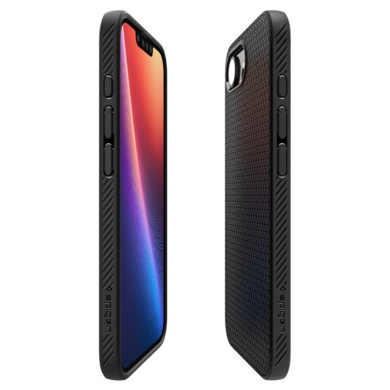Гръб Spigen за iPhone 16E, Liquid Air, MagSafe, Черен