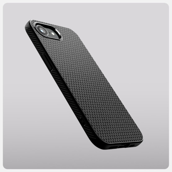 Гръб Spigen за iPhone 16E, Liquid Air, MagSafe, Черен