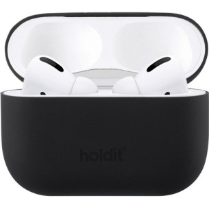 Калъф Holdit Silicone Case за AirPods Pro 1/2 - Черен