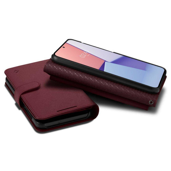 Калъф Spigen Wallet S Plus за Samsung Galaxy S23 - Бордо