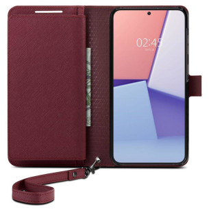Калъф Spigen Wallet S Plus за Samsung Galaxy S23 - Бордо