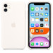 Оригинален гръб Apple Silicone Cover за iPhone 11, Бял, MWVX2ZM/A