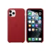 Оригинален гръб Leather Case for Apple iPhone 11 Pro - Червен, MWYF2ZE/A