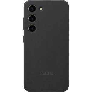 Оригинален гръб Samsung Leather Cover за Samsung Galaxy S23 Plus - Черен, EF-VS916LBE