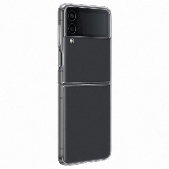Оригинален гръб Samsung Slim Cover за Galaxy Z Flip 4 - Прозрачен, EF-QF721CTE