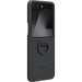 Оригинален гръб Samsung за Galaxy Z Flip 7FE, Z FLip 6, Silicone Cover with Ring, Черен, EF-PF741TBE