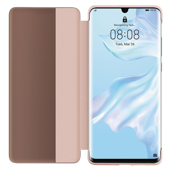 Оригинален калъф Flip View за Huawei P30 - Розов