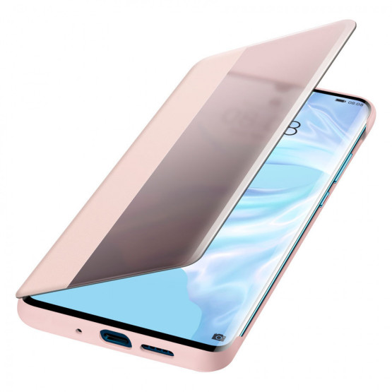 Оригинален калъф Flip View за Huawei P30 - Розов