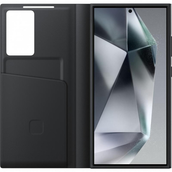 Оригинален калъф Samsung S-View Case за Galaxy S24 Ultra - Черен, EF-ZS928CBE