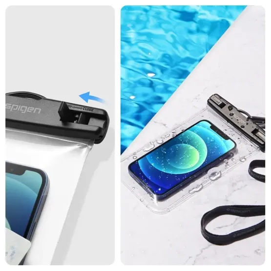 Водоустойчив калъф Spigen Aqua Shield WaterProof Case A601 , комплект 2 броя - Прозрачни