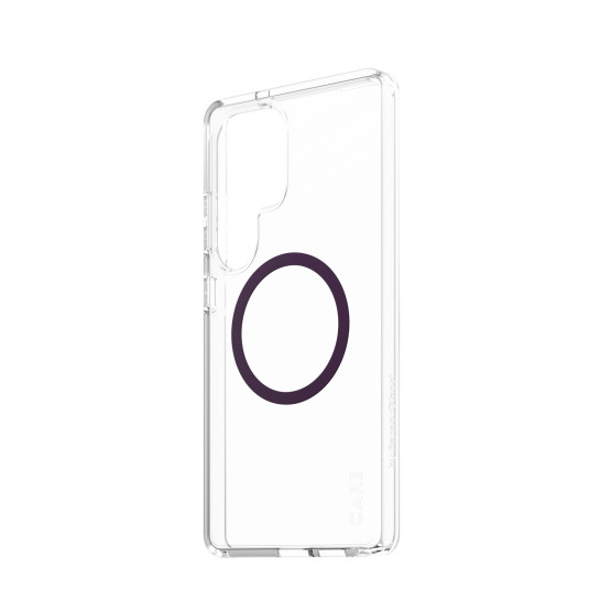 Гръб Care by PanzerGlass за Samsung Galaxy S25 Ultra, Flagship Case, Прозрачен, Urban Combat, QI Compatible, Plum Purple