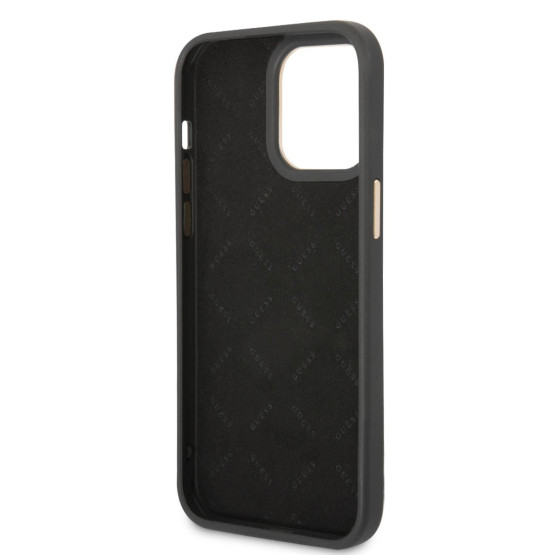 Гръб Guess PC/TPU 4G Metal Camera Outline Case за iPhone 14 Pro Max - Черен