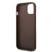 Гръб Guess PU 4G Metal Logo Case за iPhone 15 - Кафяв