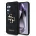 Гръб Guess за Samsung Galaxy S25 ,PU, 4G Metal Logo Case, Черен